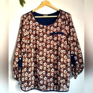 Papermoon Stitch Fix Floral Fairycore Cottagecore Grunge 90s Y2K  Blouse Size L